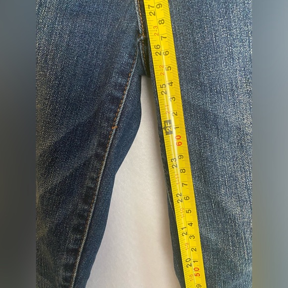 Vintage Vibes J. Crew Jeans MidRise Rip And Repair Women’s Sz 25 Distressed Blue - Picture 6 of 13